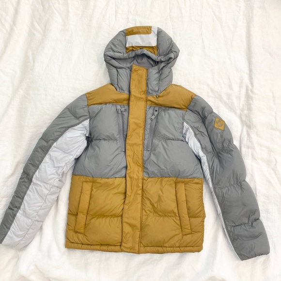 Under Armour® Men’s ColdGear® Infrared Down Blocked Jacket in ANTIQUE OCHRE - Picture 3 of 16